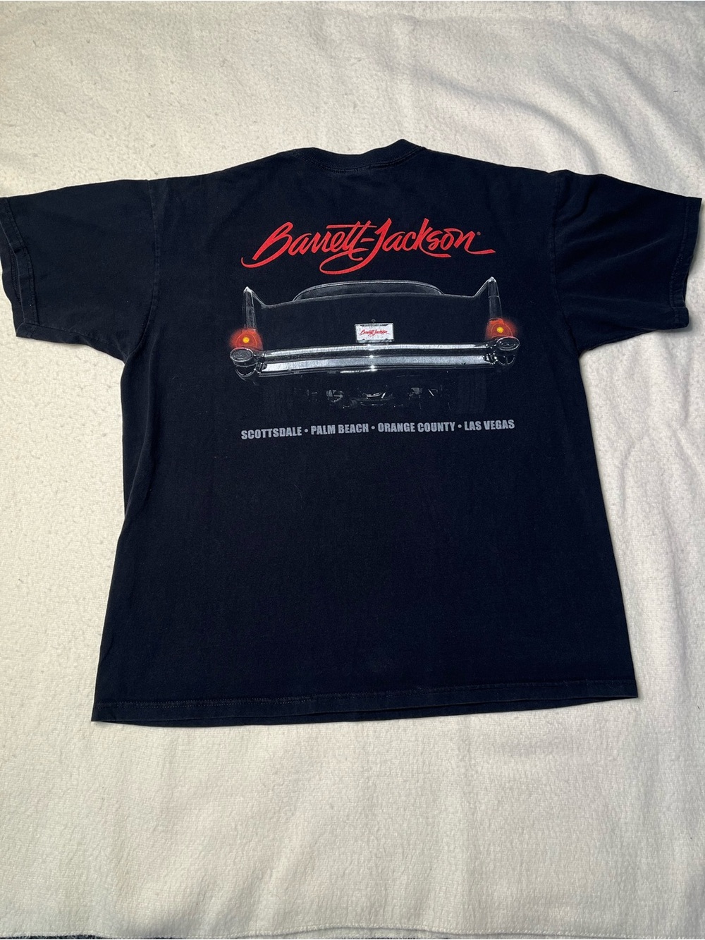 Vintage 90s Anvil Barrett Jackson Car Collection Show Graphic T Shirt Mens XL